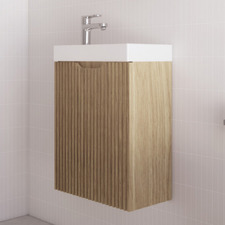 Dustin 450mm Wall Hung Small Space Single Vanity