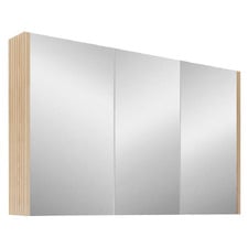 Dustin 1200mm Fluted Mirrored Shaving Cabinet with Glass Shelves