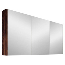 Dustin 1200mm Fluted Mirrored Shaving Cabinet with Glass Shelves