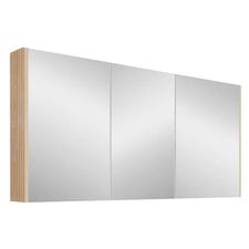 Dustin 1500mm Fluted Mirrored Shaving Cabinet with Glass Shelves