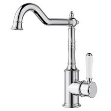 Prime Shepherds Crook Ceramic Handle Kitchen Sink Mixer