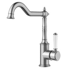 Prime Shepherds Crook Ceramic Handle Kitchen Sink Mixer