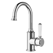 Prime Gooseneck Ceramic Handle Basin Mixer