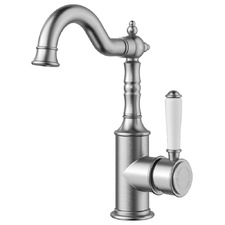 Prime Shepherds Crook Ceramic Handle Basin Mixer