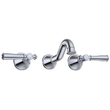 Prime Shepherds Crook Bath/Basin Wall Tap Set