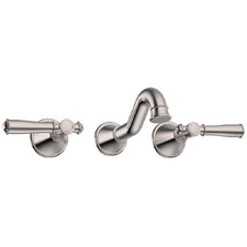 Prime Shepherds Crook Bath/Basin Wall Tap Set