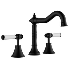 Prime Shepherds Crook Ceramic Handle Basin Tap Set