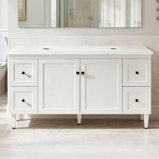 Seraphina 1500mm Freestanding Double Vanity with Quartz Countertop