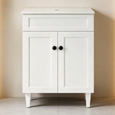Seraphina 600mm Freestanding Single Vanity with Quartz Countertop