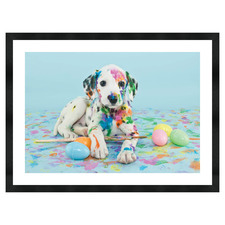 Paint Pup III Framed Printed Wall Art