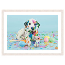 Paint Pup III Framed Printed Wall Art