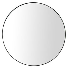 Alora Steel Framed Round Mirror