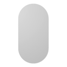 Pill Shaped Glass Wall Mirror