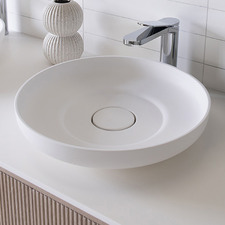 Flume Round Cast Marble Basin