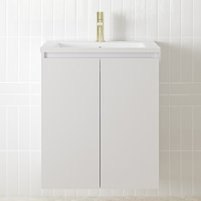 Jane Express 600mm Polar White Single Vanity with Basin