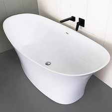 Rise 1700mm Cast Marble Freestanding Bath