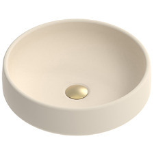 Jean 400mm Matte Round Concrete Above Counter Basin