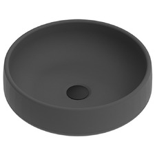 Jean 400mm Matte Round Concrete Above Counter Basin