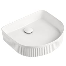 Arch Fluted Above Counter Ceramic Basin