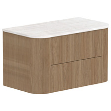 Thirroul 900mm Wall Hung Single Vanity with Solid Surface Countertop