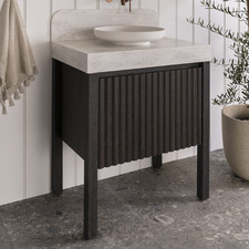 Harper 900mm Freestanding Single Vanity with Solid Surface Countertop