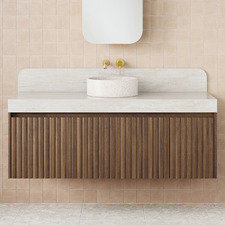 Harper 1435mm Wall Hung Single Vanity with Solid Surface Countertop