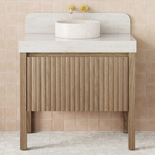 Harper 900mm Freestanding Single Vanity with Solid Surface Countertop
