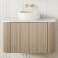 Thirroul 900mm Wall Hung Single Vanity with Solid Surface Countertop
