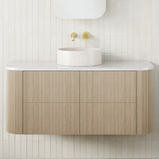Thirroul 1200mm Wall Hung Single Vanity with Solid Surface Countertop