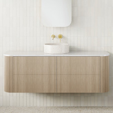 Thirroul 1500mm Wall Hung Single Vanity with Solid Surface Countertop