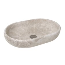 Ollie 500mm Royal Beige Pill Marble Above Counter Basin