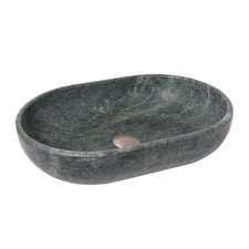 Ollie 500mm Cape Verde Pill Marble Above Counter Basin