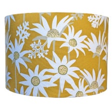 Flannel Flower Mustard Canvas Lamp Shade