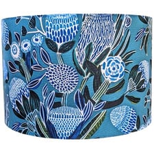 Banksias Blue Cotton Lamp Shade