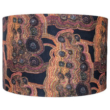 Mina Mina- Jeanie Napangardi Lewis Black Cotton Lamp Shade