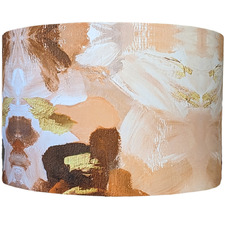Peachy Abstract Cotton Lamp Shade