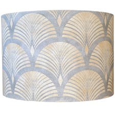 Fountain Gold & Grey Cotton Lamp Shade