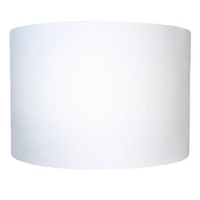 White Gillespie Linen Lamp Shade
