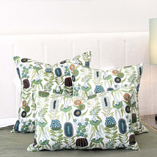 3 Piece Green Lex Australiana Cotton Canvas Cushion Set