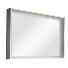 Satin White Halifax Rectangular Wall Mirror