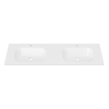Stadium Slim Countertop with Double Integrated Basin
