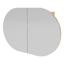 Ballad 900mm Oval Mirrored Shaving Cabinet