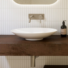 Feather 510mm Oval Ceramic Above Counter Basin