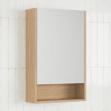 Sanremo 475mm Mirrored Shaving Cabinet with Open Shelf
