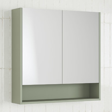 Sanremo 750mm Mirrored Shaving Cabinet with Open Shelf