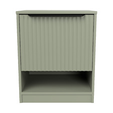 Somnus 2 Drawers Bedside Table with Black Handle