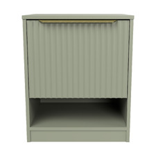 Somnus 2 Drawers Bedside Table with Brushed Gold Handle