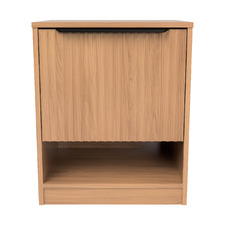 Somnus 2 Drawers Bedside Table with Black Handle