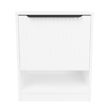 Somnus 2 Drawers Bedside Table with Black Handle