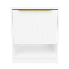 Somnus 2 Drawers Bedside Table with Brushed Gold Handle